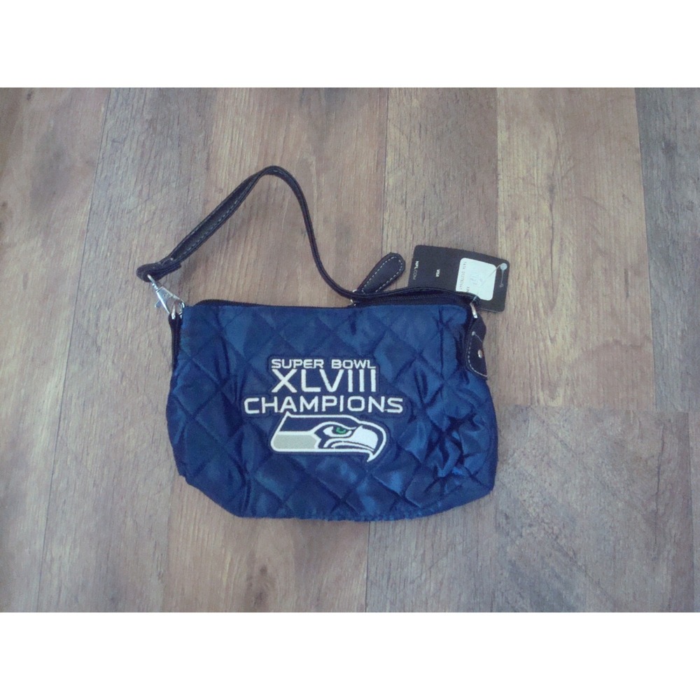 SEATTLE SEAHAWKS 6X9 Game‎ Day Purse Pouch  BAG HANDBAG TOTE HAND VINTAGE